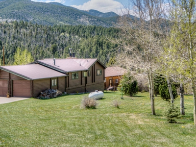 Immaculate mountain log home, recently remodeled for sale in Cuchara, Colorado